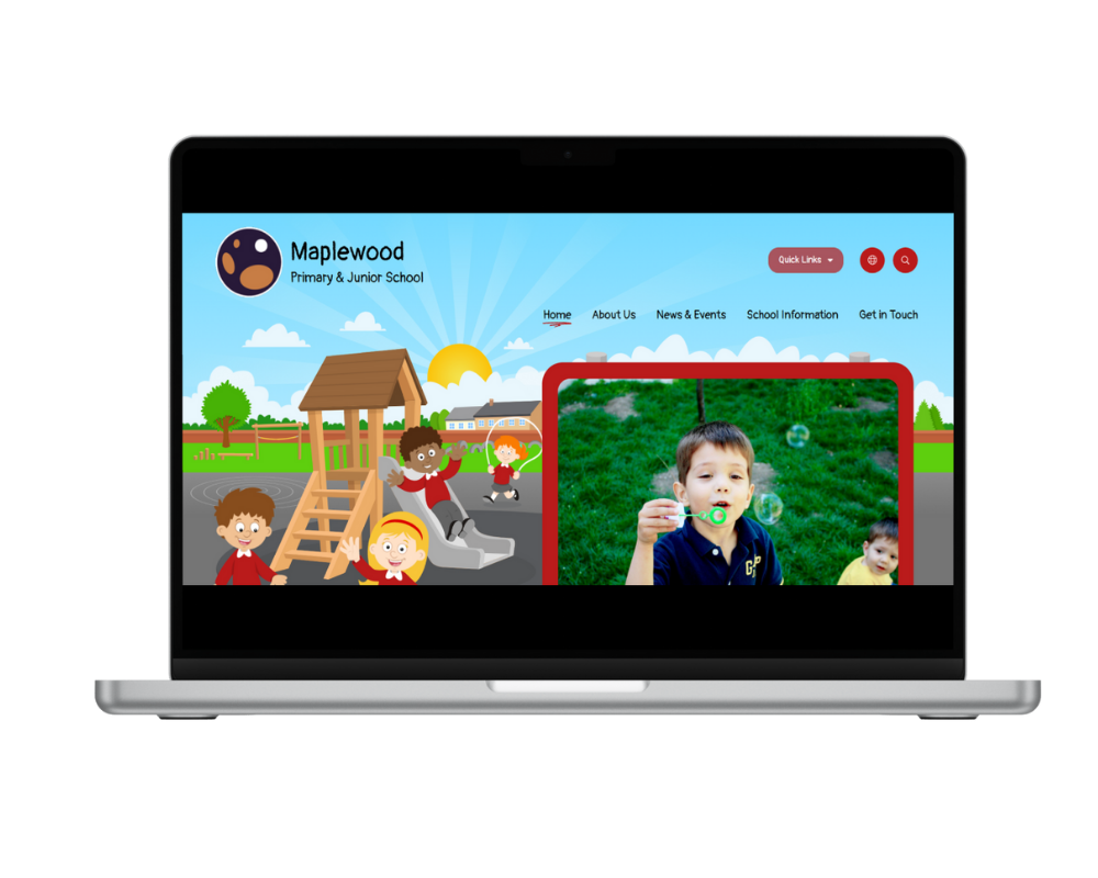 Playground Theme Design in Laptop 