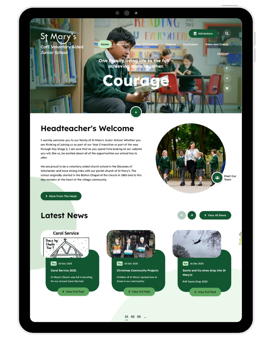 The Latest School and Trust Website Launches from Juniper